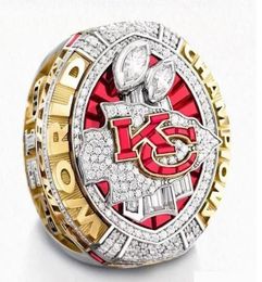 Fijne hoogwaardige vakantie hele Kansas 20192020 City Chiefs Wereldkampioenschap Ring Tideholiday Gifts For Friends Men Rings W1046001