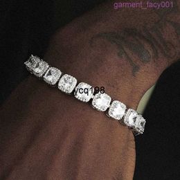 Bracelets de bijoux fins pour hommes, Bracelet cubain Hip Hop, diamant scintillant exceptionnel, cadeau d'anniversaire