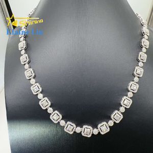 Collier de luxe en argent Sterling 925, bijoux fins, Hip Hop, personnalisé, diamant glacé, Vvs Moissanite