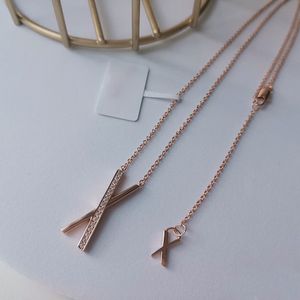 Fijne sieraden ketting zilveren gouden ketting met hangerset kettingen 18k diamanten ontwerper vrouwen mode bruiloftsfeest Thanksgiving Valentijnsdag oorbellen cadeau