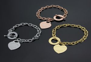 fine jewerly célèbre marque bracelet en acier inoxydable plaqué or 18 carats bracelet bracelet pour homme femme bracelet unisexe pour couple1983855