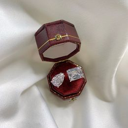Fine Lovers Lab Moisanite Diamond Ring 925 STERLING Silver Promise Engagement Bands de mariage pour hommes Gift Bijoux de fête