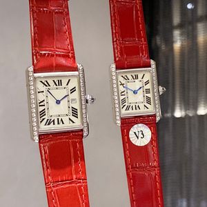 Fine Montre Homme Mouvement Quartz Suisse Montres Montres Femme Étanche 33,7 x 25,5 mm 29,5 x 22 mm Montre de Luxe