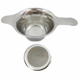 Fijne mesh thee infusers zeef filter zeef roestvrijstalen zeefzeefdoektheepot kruidenfilter keuken accessoires 2Siats