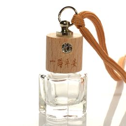 Fijne kwaliteit groothandel 5 ml hangende lege pocket glazen fles parfum voor auto