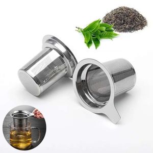 Affinerie fine infuseur supplémentaire, Mesh 304 Infuseurs en acier inoxydable en vrac et café, thé de panier plus raide pour théière, tasse, tasse de tasse,