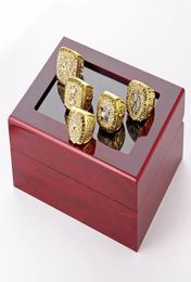 Fijne Superbowl FootballCowboys Championship Rings Wood Box Set Jewelry Men039S ringen 5Pieceset Souvenir Men Fan Gift 2020 Whol5741898