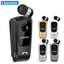 FineBlue F920 Mini Bluetooth Headset Mobiele telefoon Oortelefoons Herinneren trillingskleding Clip Sport Running oortelefoon met retailbox