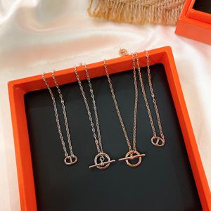 Finesse ketting voor dames designer koppel Verguld 18K T0P hoogste toonbankmerk designer luxe sieraden jubileumcadeau 015