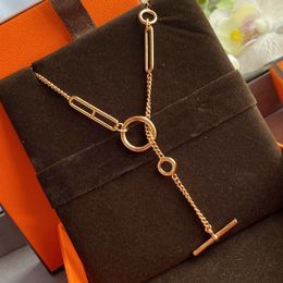 Finesse collar H para mujer diseñador diamante 925 plata T0P Advanced Materials reproducciones oficiales marca diseñador regalo de aniversario con caja 007