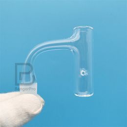 Finger Banger Quartz Dab Nail 16mmOD Bord biseauté à soudure complète 10mm 14mm 90 degrés en gros