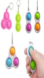 Doigt bulle bébé keychain carabiner toys accessoires enfants anxiété stress annexe jeu pendentif h33l3vw9737026