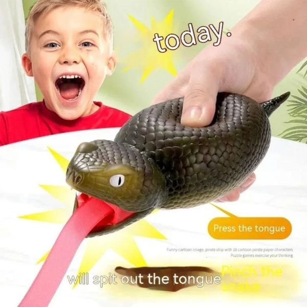 Jouets pour enfants de doigt serrant le jouet de serpent créatif réduisant le Stress dessin animé sensoriel 240113