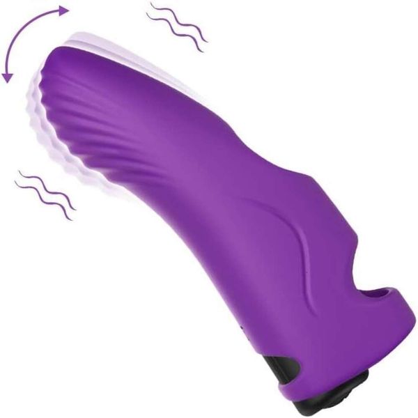 Toys sexy de consolador de dedo, vibrador de bala, placer sexual G spot clitoris estimulador de pezón