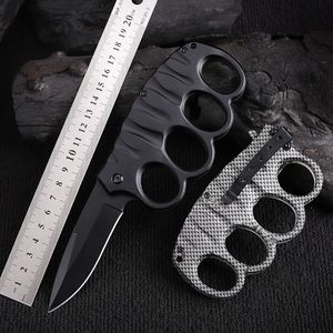 Cuchillo plegable para dedos, hoja de acero inoxidable de alta dureza, cuchillo táctico de supervivencia, cortador multiusos para caza al aire libre