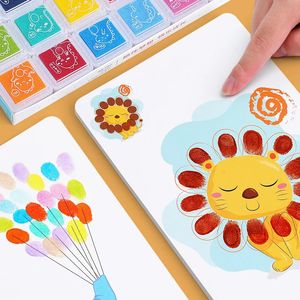 Peinture au doigt pour enfants, bricolage fait à la main, coloriage, dessin, ensemble créatif, jeux sympas, éducatifs pour enfants de 2 à 6 ans, 240124