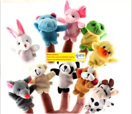 Puppetas de dedo títeres de animales Juegos Niños de la narración de cuentos Historias de la cama del bebé Set de muñeca Soft Feath Feathing Kids Educational Toy LL