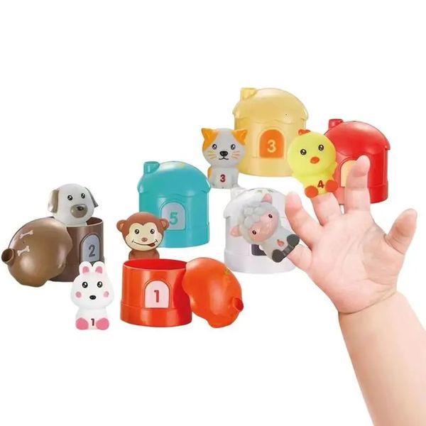 Marionnettes à doigt animaux cadeaux drôles pour enfants marionnettes d'animaux biologiques poupées de faveur de bébé jouets et jeux en peluche pour enfants 231220