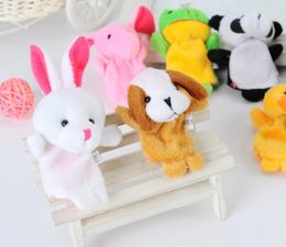 Finger Puppets Dieren unisex speelgoed schattige cartoon voor kinderen knuffels speelgoed 10 stks/kavels 2023