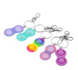 Vinger Push Bubble Speelgoed Eenvoudige Muziek Kan Drukken Siliconen Speelgoed s Antiestres Squishy Stress Reliever Keychain8055427