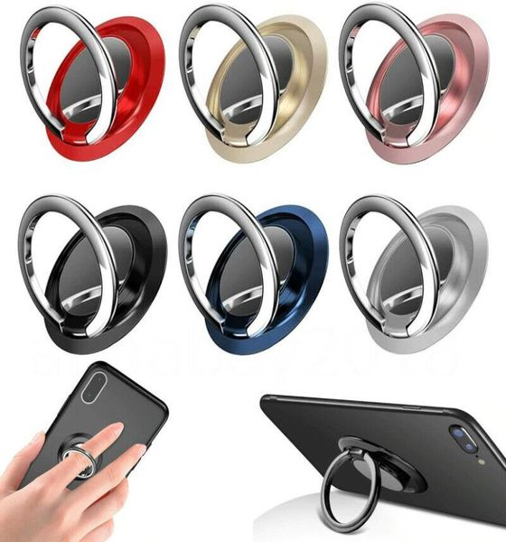 Porte-anneau du doigt Grip 360 ° Rotation pour le téléphone portable MONTATION MAGNÉTIQUE IPhone 12 11 Pro Max 12 Mini Huawei7879906
