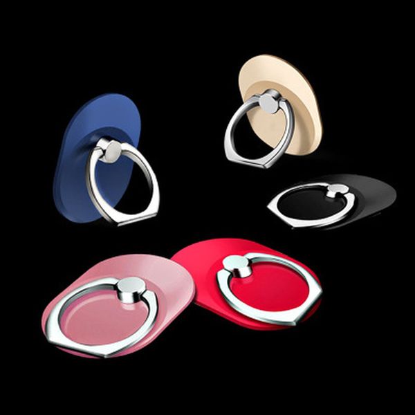 Ring Finger Mobile Teléfono inteligente Soporte para teléfonos inteligentes para iPhone XS Huawei Samsung Cell Smart Round Teling Ring Soporto de soporte para automóvil