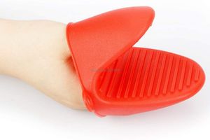 Guanti da cucina resistenti al calore in silicone, mini guanti da forno, protezione per le dita, presina per la cottura in cucina