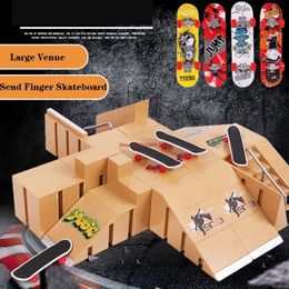 Planches à roulettes, pièces de rampe de parc pour Skate Park, pont d'entraînement technique, ensemble cadeau pour enfants, jouets à touche 240125