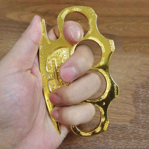 Finger Tiger Four – équipement d'auto-défense, poing d'arts martiaux, concepteur Lotus Const Ne Evil Spirit Elegy Gold J5BI