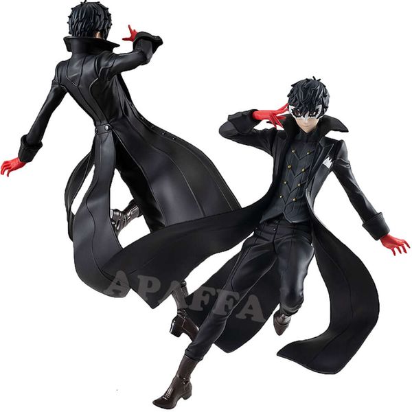 Finger Toys 17 cm Pop Up Parade Persona 5 la animación Joker Anime Figura # 989 Ren Amamiya Protagonista Figura de acción Modelo adulto Muñeca Juguetes