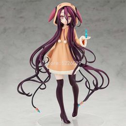 Jouets à doigts 18 cm No Game No Life: Zero Anime Figure Schwi Jibril Action Figure No Game No Life Shuvi Dola Shiro Figurine modèle poupée cadeau