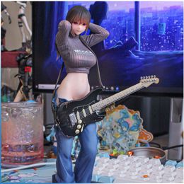 Vinger Speelgoed 200mm Anime Figuur Gitaar Meimei Gitaar Zusters Mei Mei Sexy Meisje Pvc Action Figure Speelgoed Volwassenen collectie Model Pop Geschenken