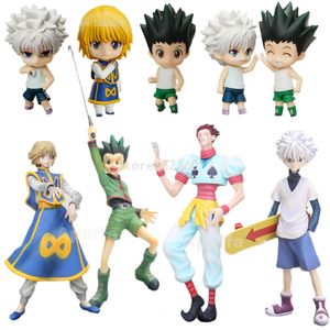 Jouets à doigts 20 cm Hunter X Hunter Figure d'anime Gon Freecss Killua Zoldyck Figurine d'action Gon Freecss Figure Kurapika Figurine modèle poupée jouet