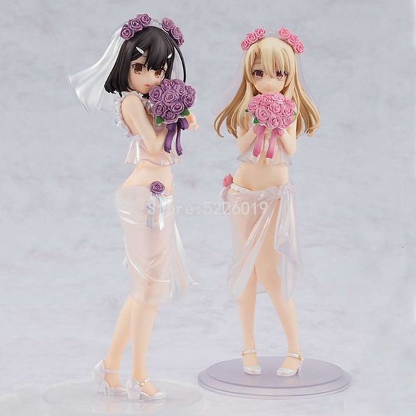 Jouets à doigts 21 cm Kdcolle Fate/Kaleid Liner Figure d'anime Prisma Illya Figurine d'action fantasme Illyasviel mariage Bikini Ver Figurine poupée jouets