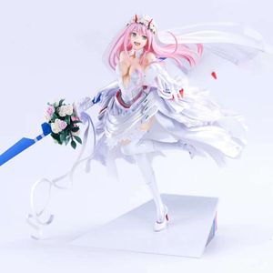 Jouets à doigts 27 cm Darling in the Franxx Zero Two 02 Fille Sexy Anime Figure Zero Two pour My Darling Wedding Action Figure Adulte Modèle Poupée Jouet