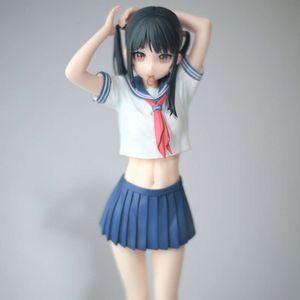 Juguetes para dedos 28cm Kantoku Anime figura Sailor Fuku No Mannaka linda chica Pvc figura de acción juguete adultos colección modelo regalos de muñecas