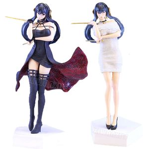 Jouets à doigts 30 cm Spyfamily Yor Forger Sexy Anime Girl Figure Anya Forger Action Figure Spy Family Figurine Adulte Collection Modèle Poupée Jouet