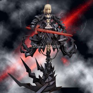 Vingerspeelgoed 33 cm Fate/stay Night Sexy Anime Figuur de Koning Black Sabre Huke Ver. Sexy figuur de koning zwarte jurk sabel actiefiguur speelgoed