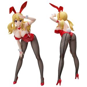 Vingerspeelgoed 41 cm Freeing Fairy Tail Lucy Heartfilia Sexy Anime Figuur B-stijl Erza Scarlet Bunny Girl Action Figure Volwassen Model Pop Speelgoed