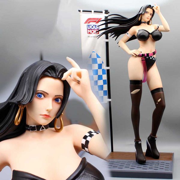 Jouets à doigts 50 cm One Piece Anime Figures Boa Hancock Figures PVC Sexy Figurine Racer Undressable Statue Décor Collection Modèle Jouets pour adultes version la plus élevée.