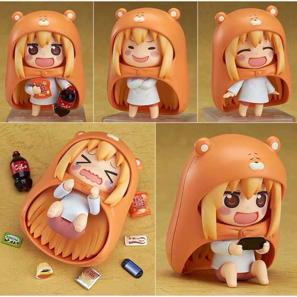 Finger Toys 524# Doma Umaru Anime Figure 524b# Himouto Umaru-chan Figurine Doma Umaru Figurine à collectionner modèle poupée jouets cadeau 10 cm