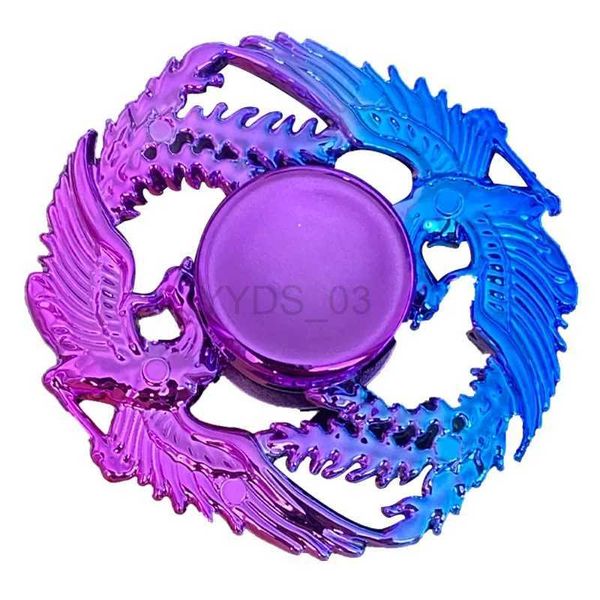 Juguetes para los dedos Nuevo plástico Rainbow Fidget Spinner Color degradado Mano Yema del dedo Gyro Anti-Ansiedad Niños Adultos Descompresión yq240228