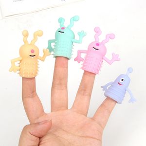 Finger Toys Set Finger Monsters Goody Bag Fillers Halloween Prank Toy Doll for Kids Gift Mixed Styles