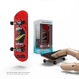 Vingerspeelgoed Houten Toetsset Vinger Scooter Vinger Skate Board Esdoornhout Professioneel Mini Skateboard Kinderspeelgoed voor Jongens 230907