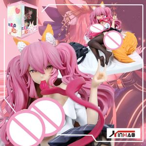 Finger Toys Xinhao Original Anime Fate/extella Tamamo No Mae Uniforme Sexy Girl Pvc Figura de acción Hentai Juguete Colección para Adultos Modelo Muñeca 14 cm