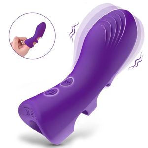 Doigt Vibrateur Manches G Spot Orgasme Masseur Clitoris Stimulateur Adulte Sex Toys pour Femmes Couple Femelle Masturbation Vibrateurs 240311