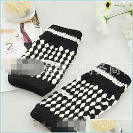 Fingerless Gloves Classic Computer Glove Colorf Dot Design Pineapple Type Half Finger Mitts Winter Stay Warm Work Expose Fingers 0 95X Dhsnt