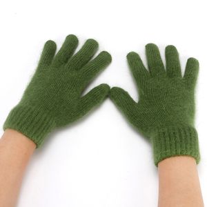 Gants sans doigts Mode féminine européenne et américaine Maintien au chaud Gants en peluche tricotés en laine polyvalents à cinq doigts 3507 221203