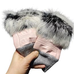 Fingerless Gloves Finger Less Winter Women Gloves Leather Rabbit Fur vrouwelijke auto rijden Lady's Warm Sheepskin Handschoenen 221203