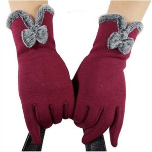 Gants sans doigts doigt complet Smartphone écran tactile femmes mitaines hiver arc chaud laine doux au toucher femme